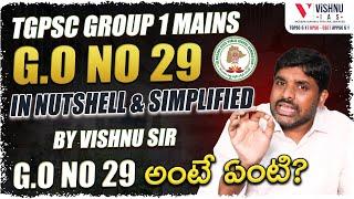 GO నం 29 అంటే ఏమిటి ? G.O no 29 in nutshell & simplified by Vishnu sir #tgpsc #group1