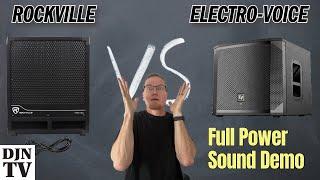 Surprise Results! Wide Open Sound Volume Test With Rockville vs Electro-Voice RBG12s vs ELX200 SP