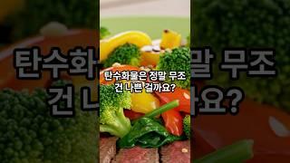 탄수화물은 다 나쁘다? 저탄고지 진실 #다이어트 #식단 #혈당관리