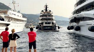 MONACO AMAZING LUXURY SUPERYACHT, MEGAYACHT •YACHT SPOTTING 2024 VOL. 1 @emmansvlogfr