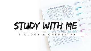 Study With Me - Biology and Chemistry | Study Motivation | studytee