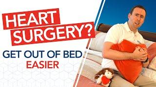 How to get in and out of bed after OPEN HEART surgery