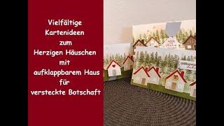 Vielfältige Kartenideen zum Herzigen Häuschen mit aufklappbarem Haus für Botschaften - Stampin' Up!®