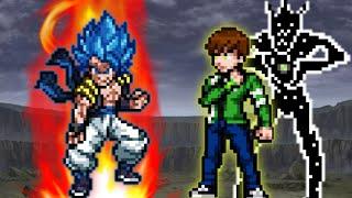 Gogeta TP V3 OP VS Ben 10 Carnitrix OP in Jump Force Mugen