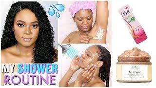 MY REALISTIC SHOWER ROUTINE -  HAIR TO TOE HYGIENE CARE | OMABELLETV