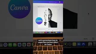 Canva Design Hacks - How To Create A Text Mask Effect : Canva Clipping Mask Tutorial #shorts