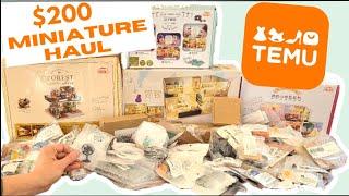 HUGE Miniature Haul from Temu • DIY Dollhouse Kits & 1:12 Accessories