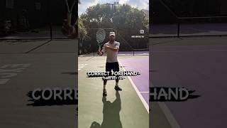 CORRECT FOREHAND - 3 KEY TIPS!   #tenfitmen #tennistips #forehand #tenniscoach #tennispro