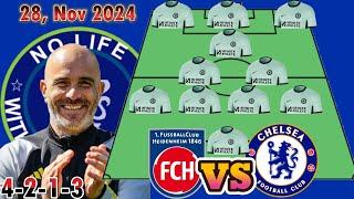 NEW 4-2-1-3 CHELSEA "STRONGEST" Potential Starting Line up Ft James in Conference League 2024/25