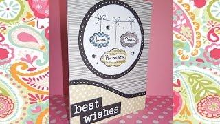 Scrap Tutorial: Biglietto Auguri / Best Wishes Card Nuvole sospese