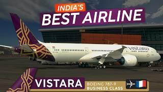 VISTARA 787-9 Business Class ⇢【4K Trip Report Delhi to Paris】India's BEST Business Class!