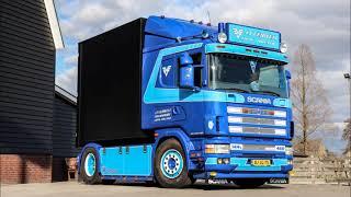 JJ. VERWEIJ SCANIA 144 460 V8 LOUD Open pipe/turbo sounds [ONBOARD]