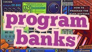 How to program Banks and Favorites on DR880