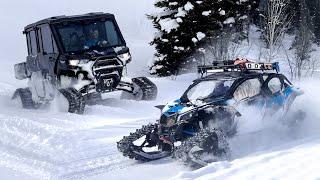 Can Am X3 vs. Defender on TRACKS! (Utah Mountain SXS Adventure)