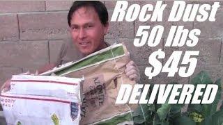 Rock Dust 50 lbs with Free Shipping - Lowest Price I Have Found!