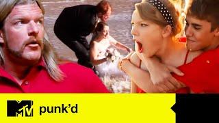 Celebs Ruin Weddings ft. Taylor Swift, Justin Bieber & Triple H | Punk'd