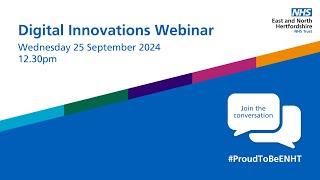 Digital Innovations Webinar