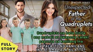 QUADRUPLETS NA BATA HINILA ANG GWAPONG LALAKI NAGULAT DAHIL EX PALA NG INA NILA AT AMA PALA NILA ITO