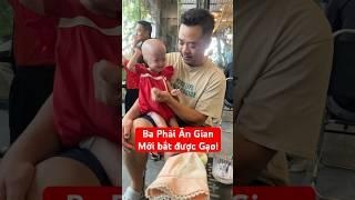 Ba chơi Ăn Gian! Kakaka #begaotihon #giadinh #baby #vuinhon #tepgaofamily #haihuoc #shorts #progeria