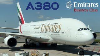  Madrid MAD - Dubai DXB  Emirates Business Class Airbus A380 UPPER-DECK FLIGHT REPORT