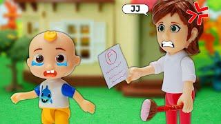 Cocomelon Family: JJ got an F | Life Lesson | Play with Cocomelon Toys