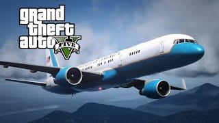 Flying the Vice President's Air Force Two in GTA V [MOD]