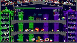 Castle Invasion [All Countries Version] - Country Marble Race - Algodoo