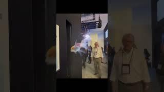 "Panasonic's Mind-Blowing Hologram Using Water Particle Technology!  #Shorts"