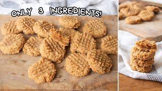 Keto Peanut Butter Cookies with only 3 ingredients!