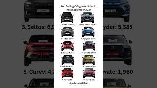 Top Selling C-Segment SUV #india #2024 #september #creta #grandvitara #seltos #hyryder #hyryder