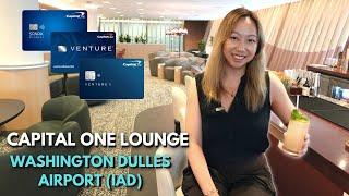 NEW Capital One Lounge at Dulles Airport (IAD) Review: 8,500 Sq ft w/ Great Food!