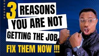 3 Reasons You are not Getting a Job | Fix Them Now | #cvmagic #jobsearch #shorts