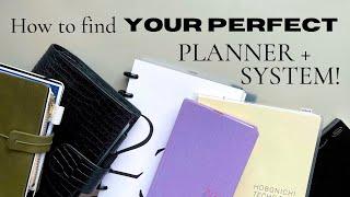 How to find YOUR PERFECT planner system