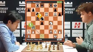  Magnus Carlsen vs Hikaru Nakamura || Norway Chess 2024  #hikarunakamura #magnuscarlsen