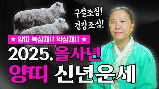 2025년 을사년 양띠운세! "들어오는 삼재, 복삼재 만드는 방법! "[양주용한점집]