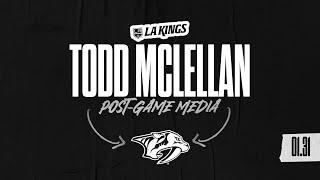 Head Coach Todd McLellan | 01.31.24 LA Kings win over Nashville Predators | Postgame Media