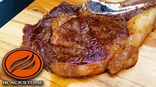 HOW TO COOK AMAZING RIBEYE STEAK ON THE BLACKSTONE GRIDDLE! EASY STEAK RECIPE