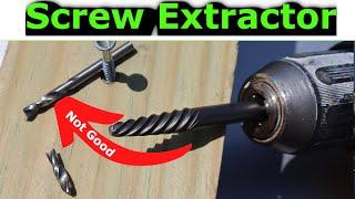 How to use a Screw Extractor Set - (Remove broken or stripped screws)