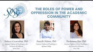 Webinar: The Roles of Power and Oppression in the Academic Community