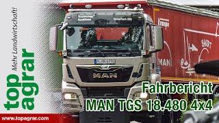 MAN TGS 18.480 4x4 mit Krampe Bandit-Auflieger im top agrar-Fahrbericht