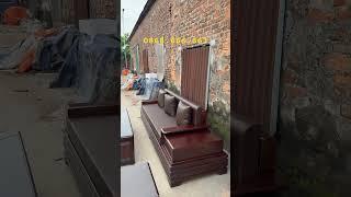 Bộ bàn ghế sofa đối chân pháo gỗ sồi nga