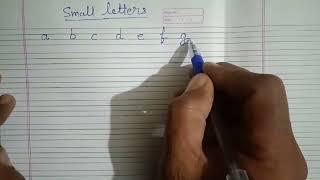 छोटी अक्षर ( a b c d ) लिखना सीखे || Small letters alphabet writing