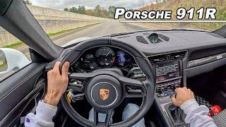 2016 Porsche 911R - Driving The Car That Saved the Manual Transmission (POV Binaural Audio)