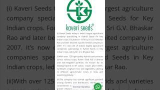 kaveri seeds buyback #india #2024