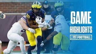 Northwestern at Michigan | HIGHLIGHTS | Big Ten Football | 11/23/24