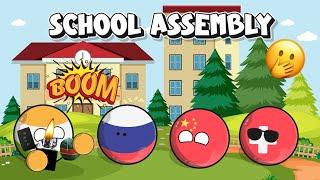 Countries School assembly|[Funny and Intersting] #countryballs #worldprovinces