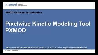 PXMOD Tool for Pixelwise Kinetic Modeling (Overview)