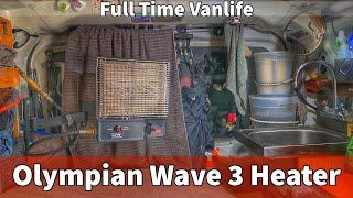 Olympian Wave 3 Propane Heater for Full Time Vanlife