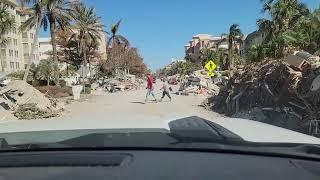 Vanderbilt Beach & Gulf Shore Drive 9 days after Hurricane Ian