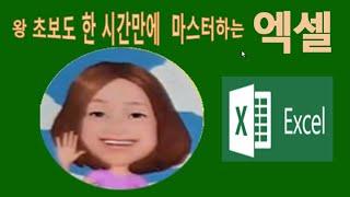 엑셀 왕초보 도 1시간만 공부하면  실무 작업을 할수있어요 MS Excel tutorial